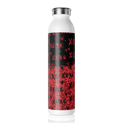 Edelstahl-Trinkflasche „XOXO Red Glam“ – Der perfekte Begleiter für stilvolle Momente