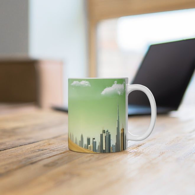 Tasse „Ein Schluck Kaffee mit einem Hauch von Dubai“ – Exotik für deinen Morgen!