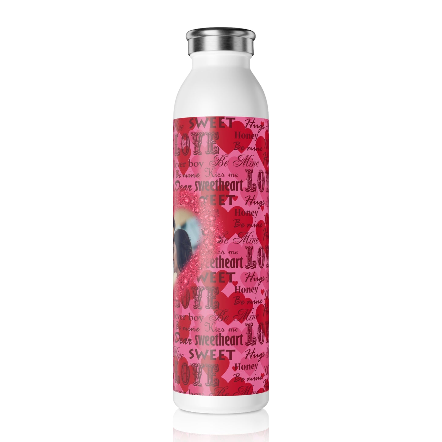 Personalisierte Thermoflasche mit romantischem Fotodesign – Liebe zum Detail!