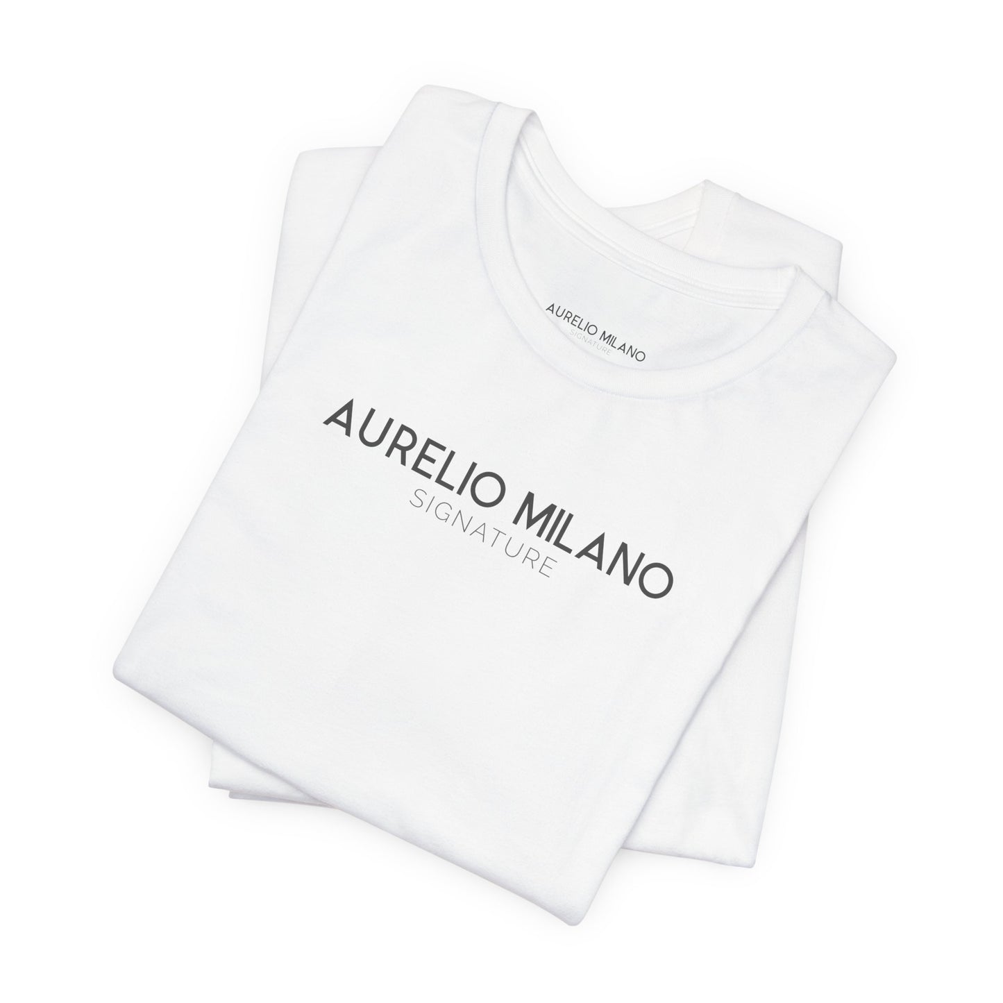 Aurelio Milano Signature - Exklusives Unisex T-Shirt aus 100% Airlume Baumwolle