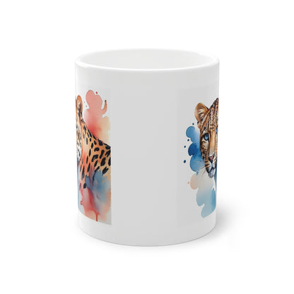 Aquarell Tasse - Leopard