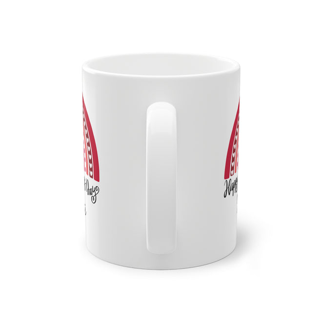 Personalisierbare Tasse – Happy Valentine's Day Design mit Herz & Name – Hochwertige Keramik