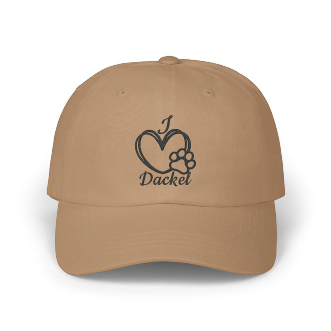 „I ♥ Dackel“ Cap – Der perfekte Begleiter für Dackelfans 🐾