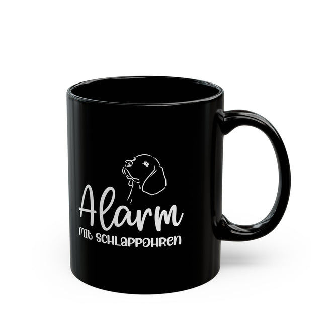 Alarm mit Schlappohren Keramiktasse | Lustige Tasse für Hundefreunde