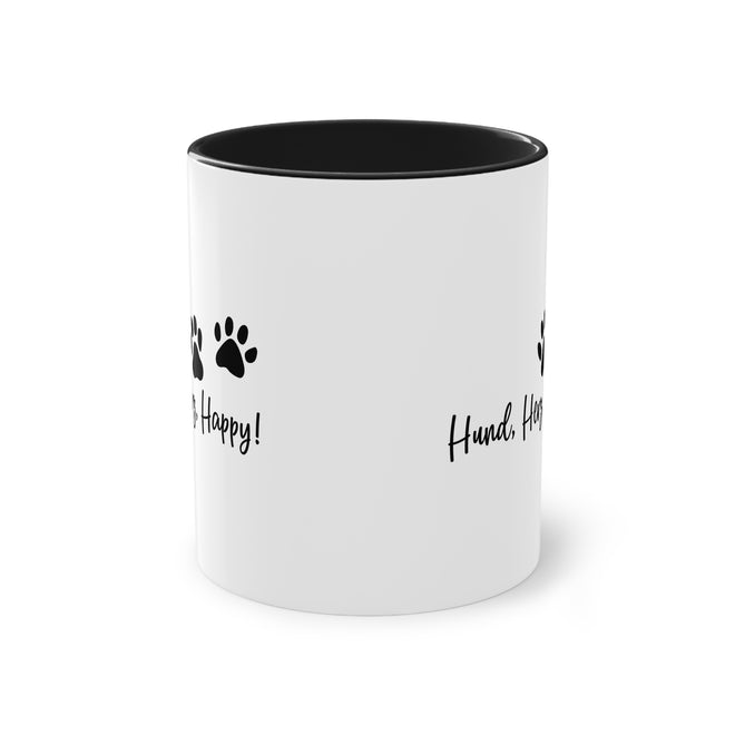 Hund, Herz, Happy! Keramiktasse | Liebevolle Tasse für Hundeliebhaber