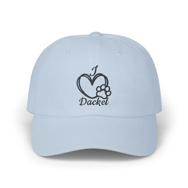 „I ♥ Dackel“ Cap – Der perfekte Begleiter für Dackelfans 🐾