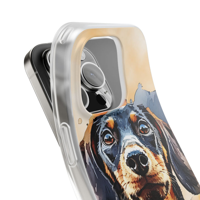 Aquarell-Dackel Handyhülle – Stilvoller Schutz für Ihr Samsung Galaxy 🐾