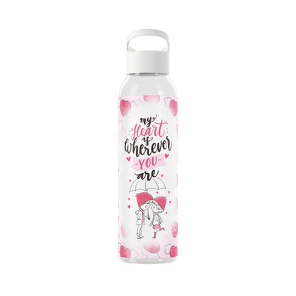 Wasserflasche "My Heart is Wherever You Are" BPA-frei