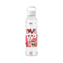 Romantische Wasserflasche mit Herzmotiv – BPA-frei, 650 ml – Perfektes Geschenk für Valentinstag