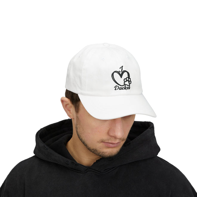 „I ♥ Dackel“ Cap – Der perfekte Begleiter für Dackelfans 🐾