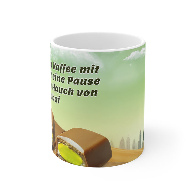 Tasse „Ein Schluck Kaffee mit einem Hauch von Dubai“ – Exotik für deinen Morgen!