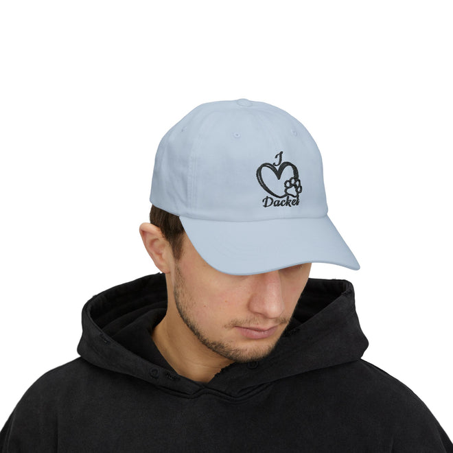 „I ♥ Dackel“ Cap – Der perfekte Begleiter für Dackelfans 🐾