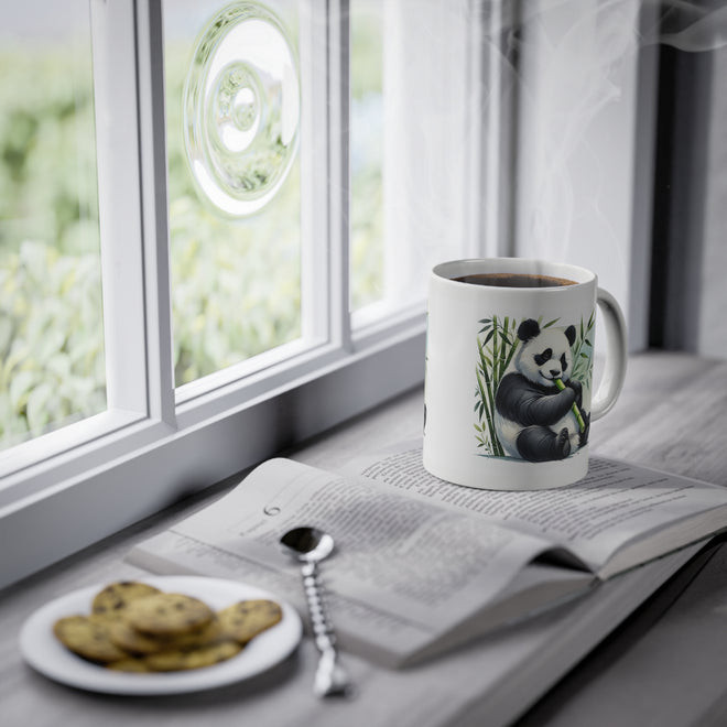 Panda Tasse – Niedlicher Panda mit Bambus