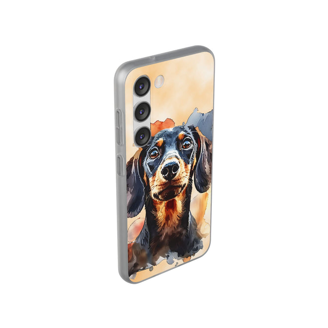 Aquarell-Dackel Handyhülle – Stilvoller Schutz für Ihr Samsung Galaxy 🐾