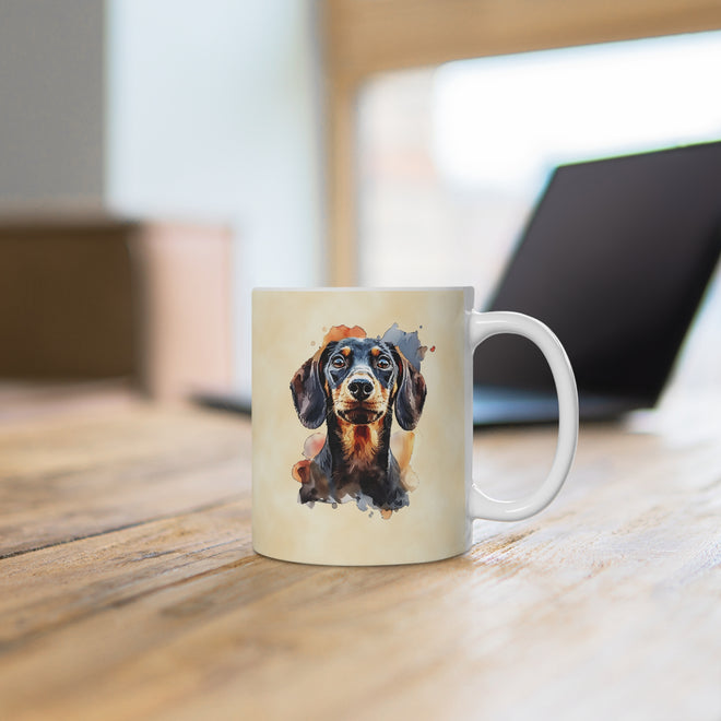 Dackel-Tasse – Ein minimalistischer Hingucker für Tierfreunde 🐾