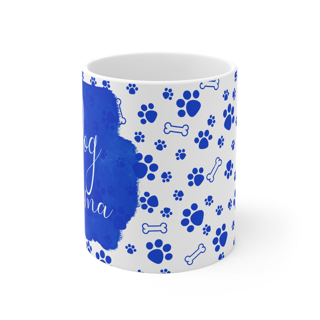 "Dog Mama“ Tasse – Blaue Pfoten & Hundeknochen Design – Perfekte Geschenkidee für Hundeliebhaber