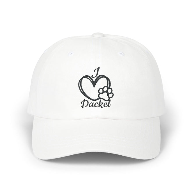 „I ♥ Dackel“ Cap – Der perfekte Begleiter für Dackelfans 🐾