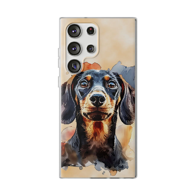 Aquarell-Dackel Handyhülle – Stilvoller Schutz für Ihr Samsung Galaxy 🐾