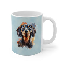 Dackel-Tasse blau – Ein minimalistischer Hingucker für Tierfreunde 🐾