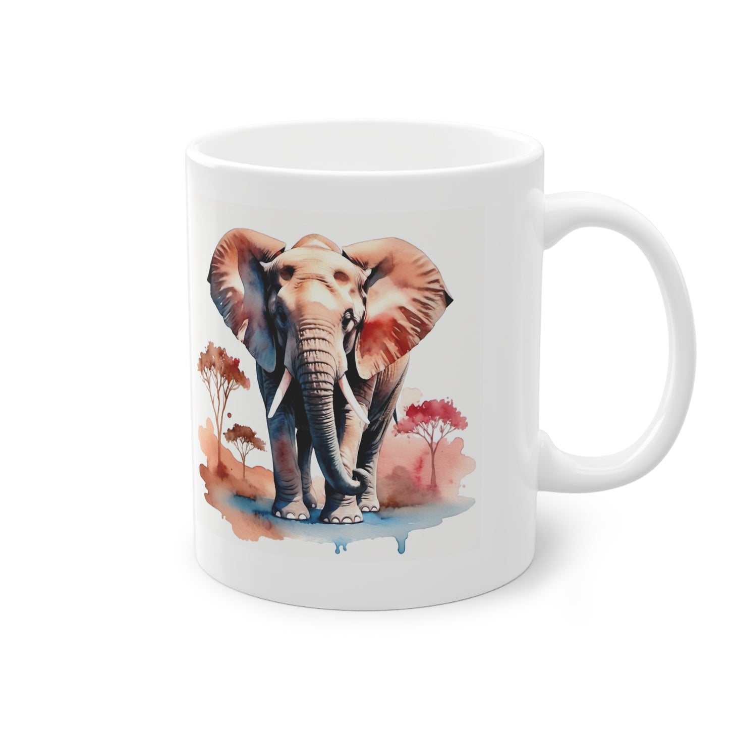 Aquarell Tasse - Elefant