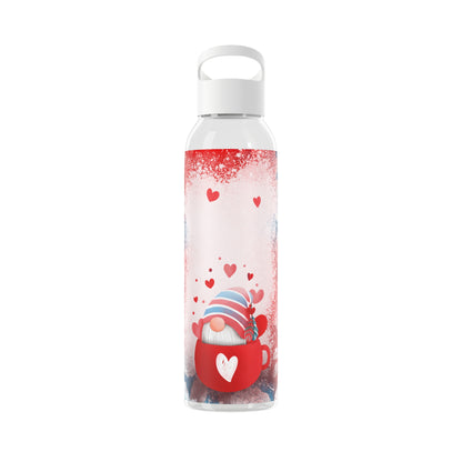 Romantisch - süße Wasserflasche mit Liebes - Gnome – 650 ml – Perfekt für Valentinstag & besondere Momente