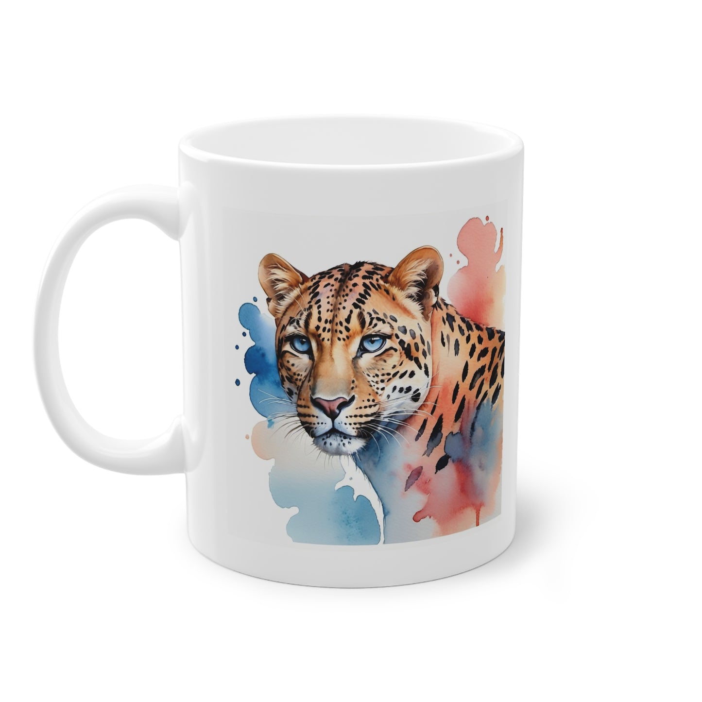 Aquarell Tasse - Leopard