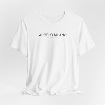 Aurelio Milano Signature - Exklusives Unisex T-Shirt aus 100% Airlume Baumwolle