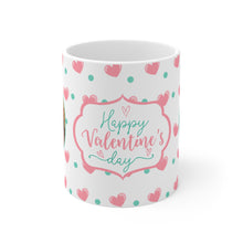 Personalisierbare Fototasse "Happy Valentine's Day" mit 2 Fotoplätzen – Ein romantisches Geschenk!