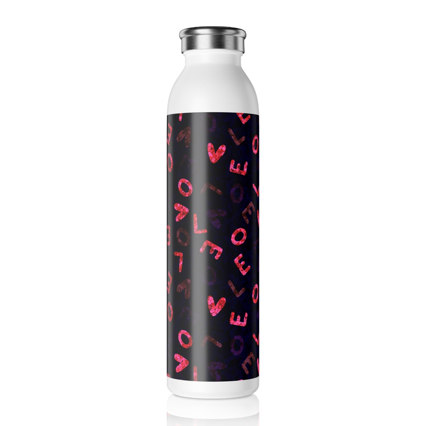 Edelstahl-Trinkflasche „Love in Black“ – Eleganz trifft auf Leidenschaft