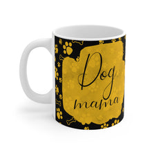 Dog Mama Tasse – Pfotenabdruck & Knochenmuster für Hundeliebhaber