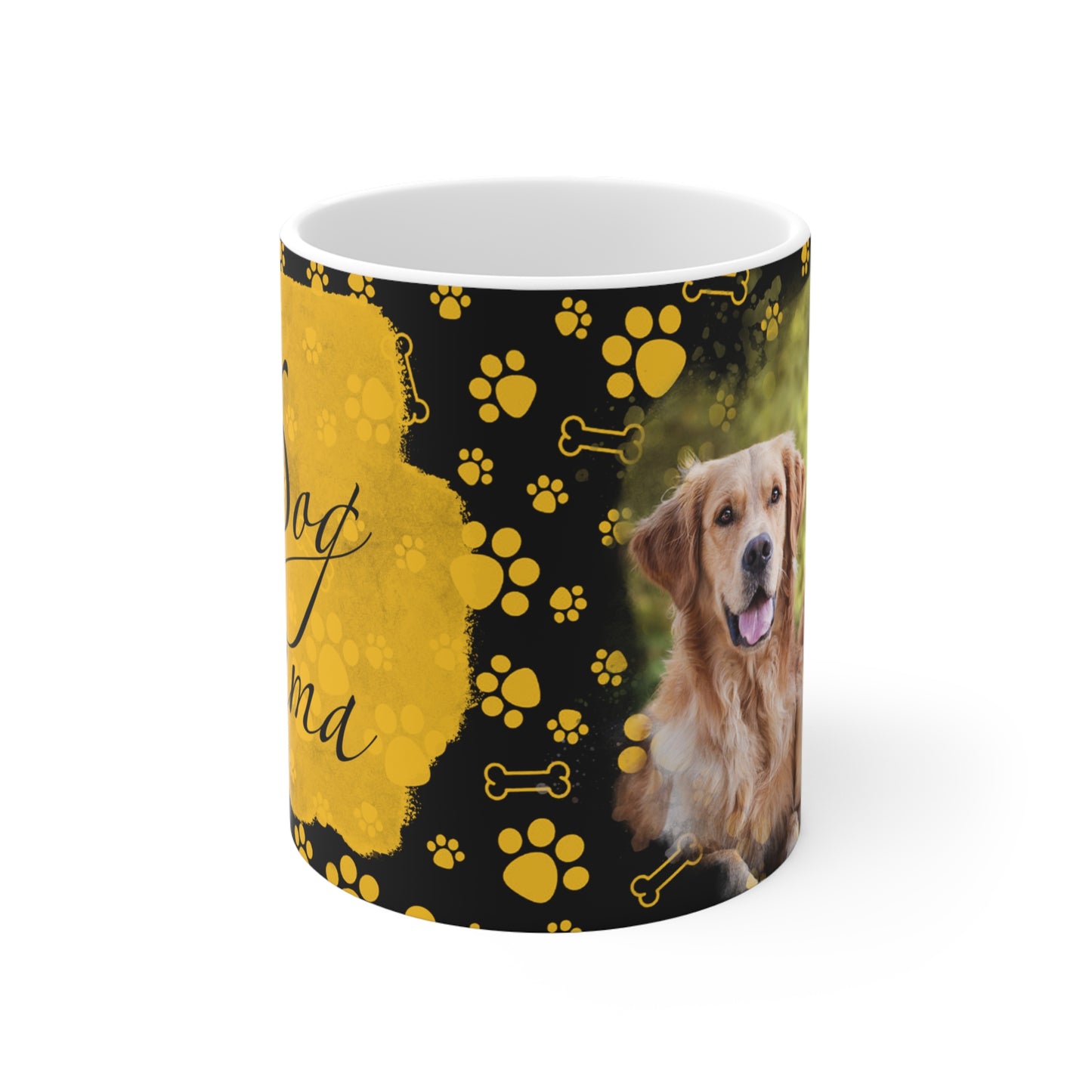 Personalisierte Tasse für Hundefreunde – "Dog Mama" mit Wunschfoto