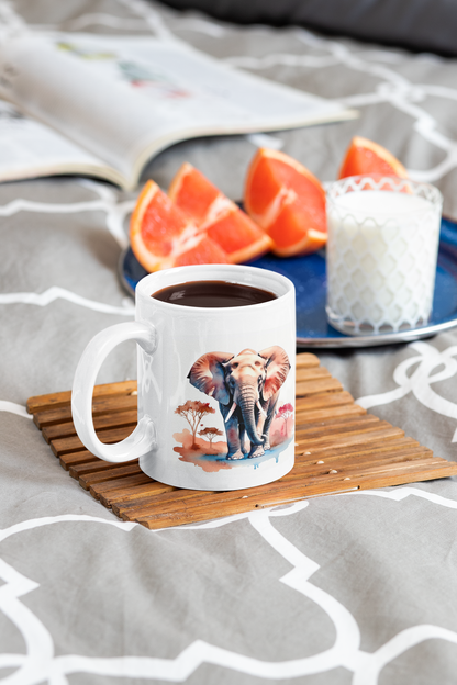 Aquarell Tasse - Elefant